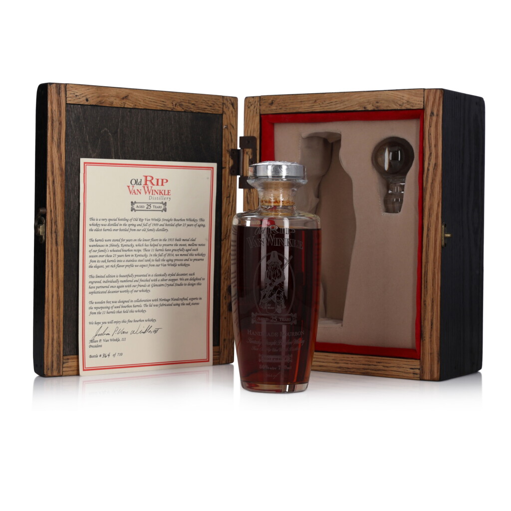 View full screen - View 1 of Lot 56. Old Rip Van Winkle 25 Year Old Decanter 50.0 abv 1989 (1 BT 75cl).