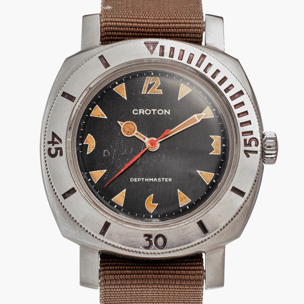 View full screen - View 1 of Lot 604. Reference 103 Depthmaster 'Pac Man' | A stainless steel automatic diver's wristwatch, Circa 1960.