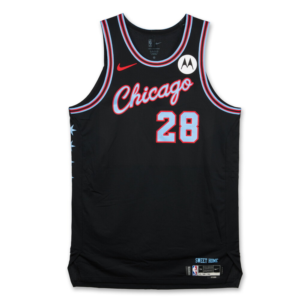 View full screen - View 1 of Lot 94. Guerschon Yabusele Chicago Bulls 2025-2026 Game Worn City Edition Jersey | Double-Double.