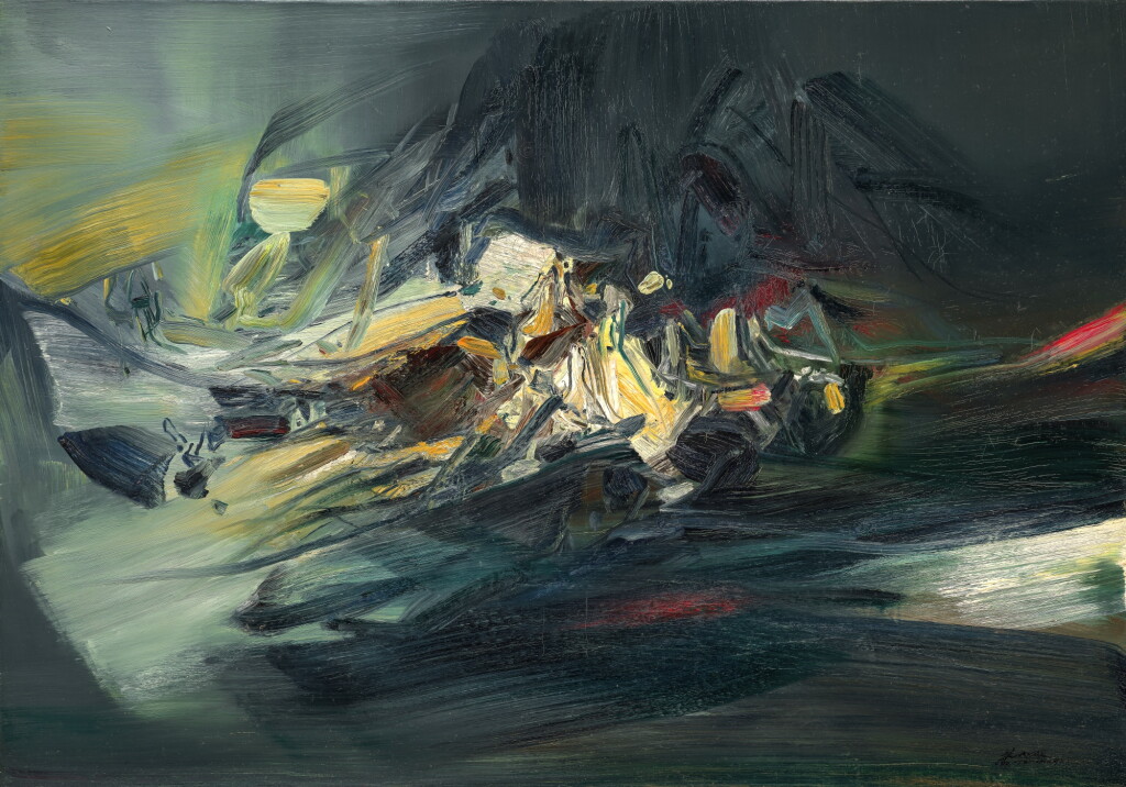 View full screen - View 1 of Lot 213. Chu Teh-Chun 朱德群 | No. 465 465號構圖.