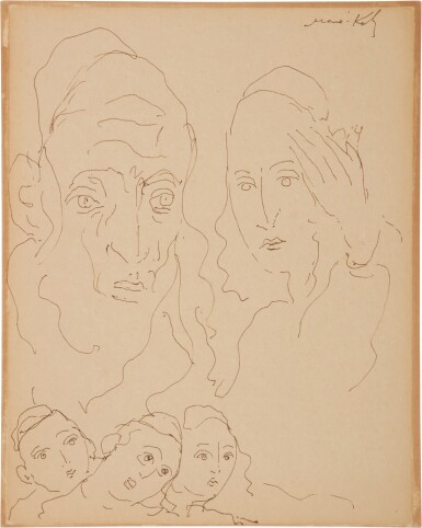 View full screen - View 1 of Lot 453. Family & Portrait (A Double-Sided Work).