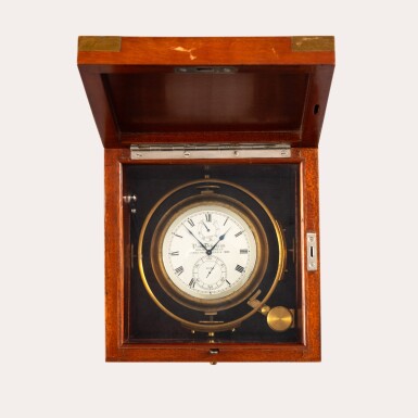 View full screen - View 1 of Lot 405. A two-day boxed marine chronometer, No. 1054, Circa 1900 .