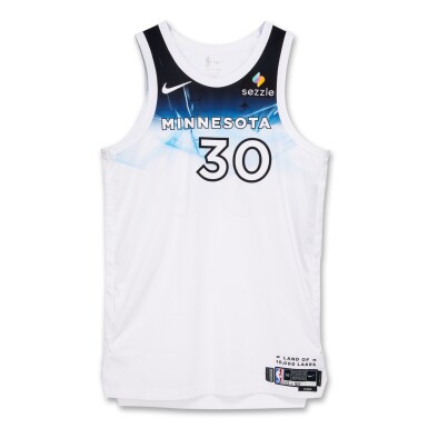 View full screen - View 1 of Lot 70. Julius Randle Minnesota Timberwolves 2024-2025 Game Worn City Edition Jersey .
