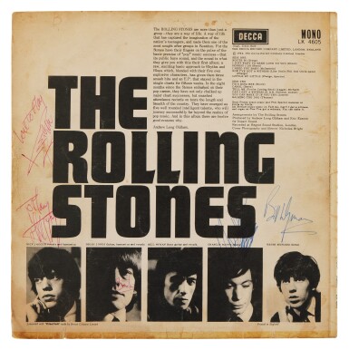 View full screen - View 1 of Lot 54. The Rolling Stones | A signed copy of their self-titled debut.