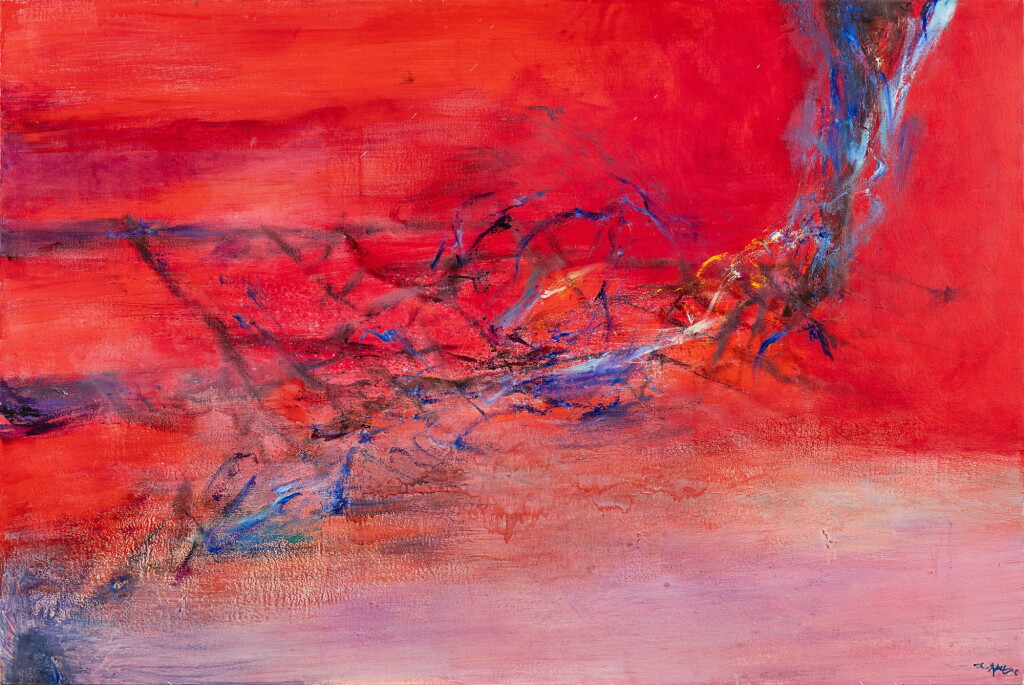 View full screen - View 1 of Lot 9. Zao Wou-Ki 趙無極 | Terre rouge – 16.01.2005 紅色大地 - 16.01.2005.