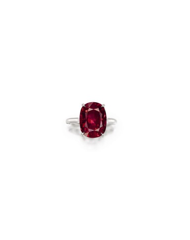 View full screen - View 1 of Lot 1671. Tiffany & Co. | Ruby Ring | 蒂芙尼 | 10.13克拉 天然「莫桑比克」紅寶石 戒指.