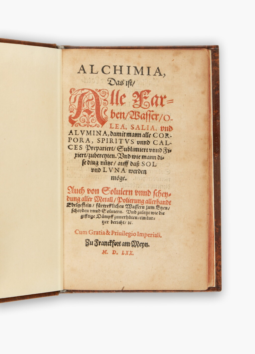 View full screen - View 1 of Lot 128. (Kertzenmacher, Petrus) | Alchimia, the rare fourth edition.