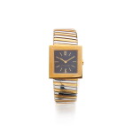 Gold and Stainless Steel 'Quadratto Tubogas' Wristwatch