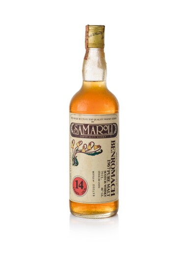 View full screen - View 1 of Lot 96. Benromach Samaroli Flowers Series 14 Year Old 46.0 abv NV.