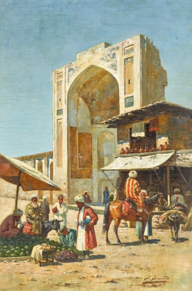View full screen - View 1 of Lot 21. RICHARD KARLOVICH ZOMMER | STREET TRADERS IN SAMARKAND.
