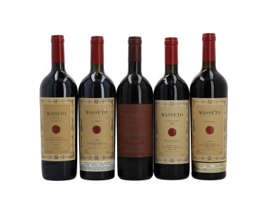 View full screen - View 1 of Lot 1202. Mixed 1986-2013 Masseto & Ornellaia (5 BT, 2 MAG).