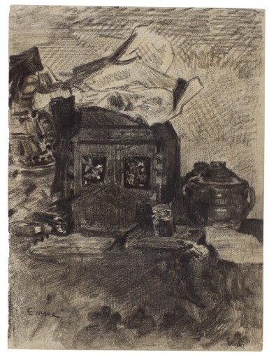 View full screen - View 1 of Lot 33. JAMES ENSOR | LE CABINET JAPONAIS.