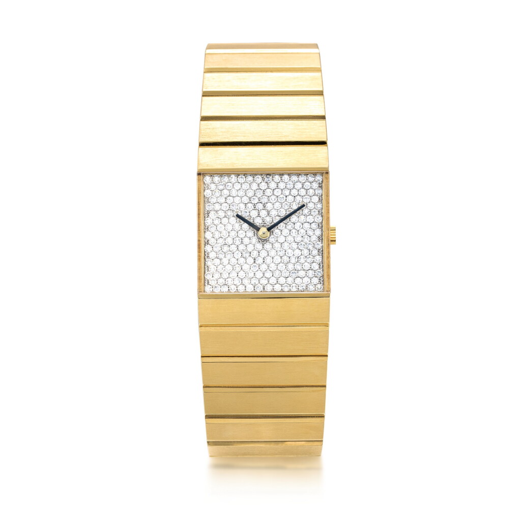 View full screen - View 1 of Lot 2265. Rolex | King Midas, Reference 3584 | A yellow gold and diamond-set bracelet watch, Circa 1974 | 勞力士 | King Midas 型號3584 黃金鑲鑽石鏈帶腕錶,約1974年製.