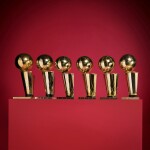 Scottie Pippen Personal Set of Championship Trophies | Tiffany & Co Stamped