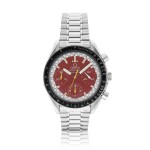 Omega | Speedmaster Reduced, Reference 3810.61.41, A stainless steel chronograph wristwatch with bracelet, Launched by Michael Schumacher, Circa 1996 | 歐米茄 |超霸系列 Reduced 型號3810.61.41 精鋼計時鏈帶腕錶,由 Michael Schumacher 發表,約1996年製
