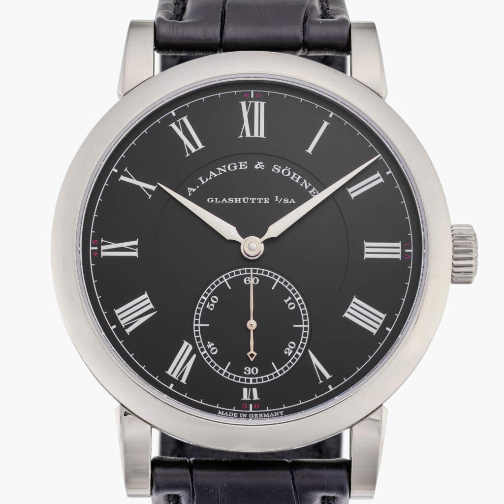 View full screen - View 1 of Lot 83. Reference 260.028 Richard Lange 'Pour le Mérite' | A limited edition white gold wristwatch with fusée-and-chain transmission, Circa 2018.