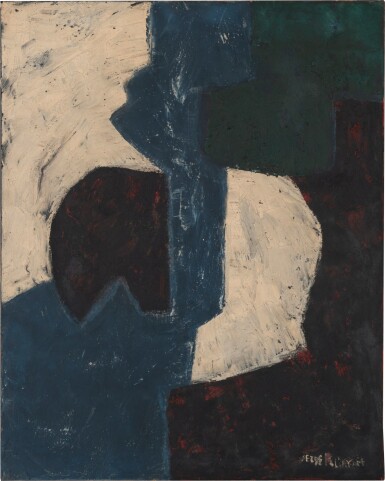 View full screen - View 1 of Lot 10. SERGE POLIAKOFF | COMPOSITION AUX FORMES BLANCHES, 1959 .