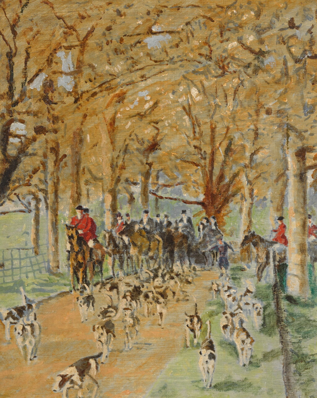 View full screen - View 1 of Lot 632. Hunting Scene.