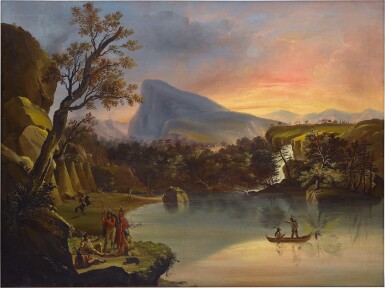 View full screen - View 1 of Lot 27. American Landscape with Indians.