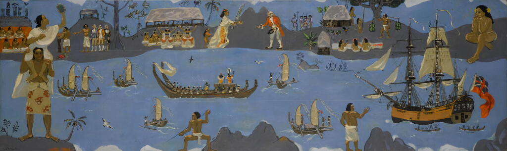 View full screen - View 1 of Lot 647. La Découverte de Tahiti.