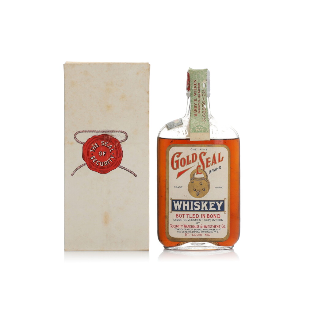 View full screen - View 1 of Lot 207. Gold Seal 100 Proof 1917 (1 Pint).