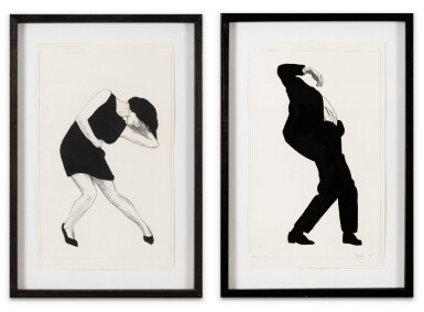 View full screen - View 1 of Lot 107. Study for Eric (i); Untitled (ii) (from the series Men in the Cities) .