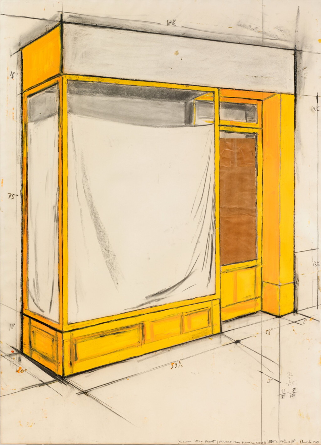 View full screen - View 1 of Lot 3. Yellow Store Front (Project from Merrin Paint Co.).