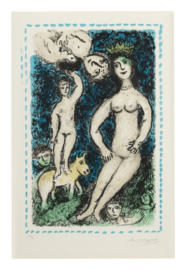 View full screen - View 1 of Lot 62. MARC CHAGALL | THE BLUE NUDE (M. 1049).