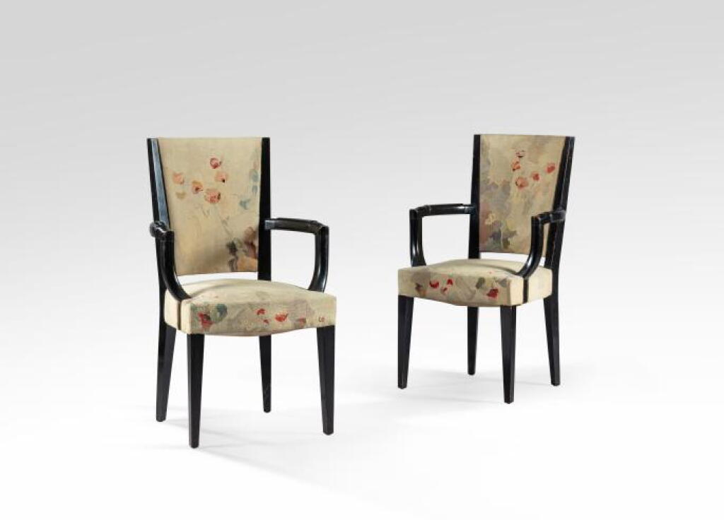 View full screen - View 1 of Lot 78. Set of eight armchairs.