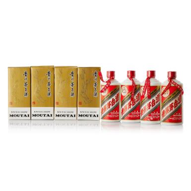 View full screen - View 1 of Lot 5099. 1990年代"飛天牌"貴州茅台酒 (鐵蓋) Kweichow Flying Fairy Moutai (Metal Cap) NV (4 BT37).