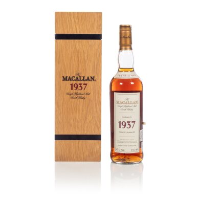 View full screen - View 1 of Lot 6. The Macallan Fine & Rare 37 Year Old 43.0 abv 1937 (1 BT 70cl).