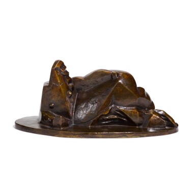 View full screen - View 1 of Lot 301. HENRI LAURENS | FEMME COUCHÉE AU MIROIR.