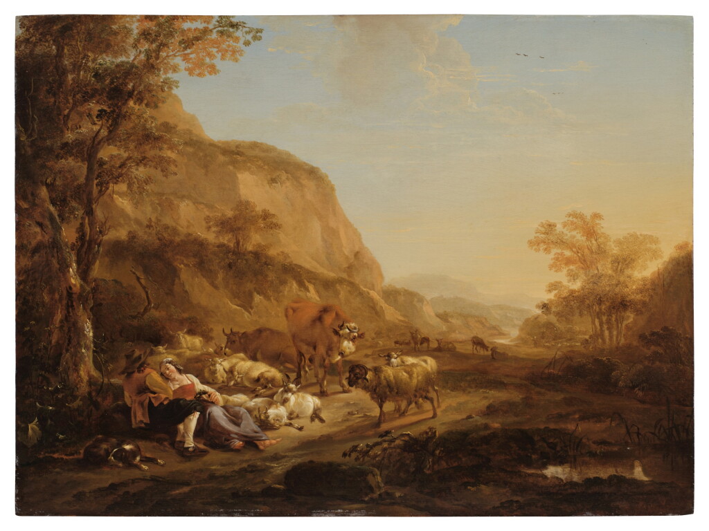 View full screen - View 1 of Lot 268. Italianate Landscape at Dusk.