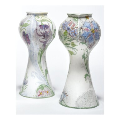 View full screen - View 1 of Lot 120. ROZENBURG | TWO "FLOWER" VASES.