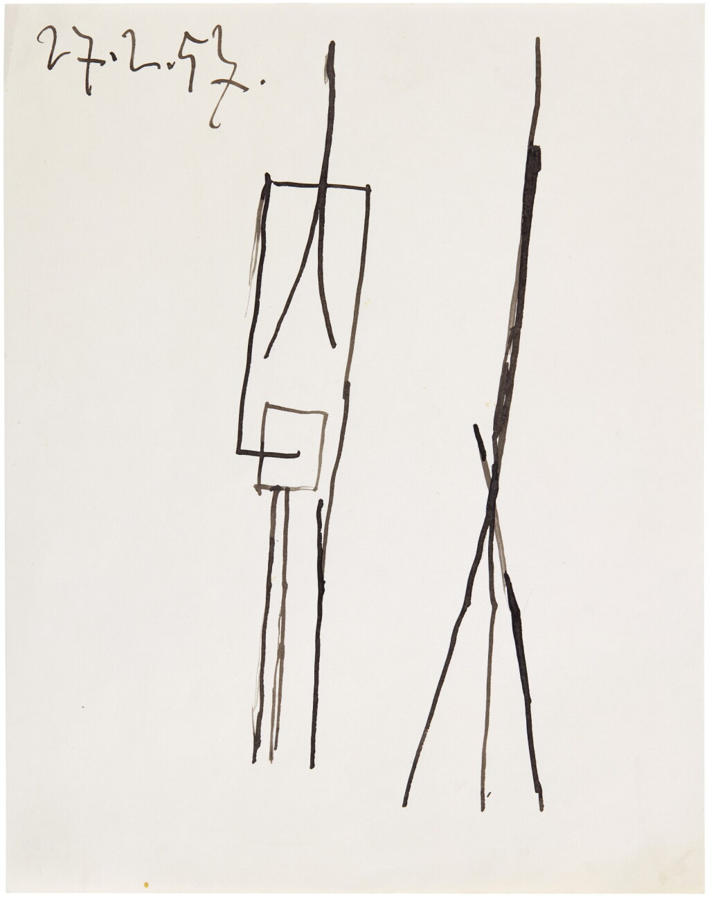 View full screen - View 1 of Lot 12. PABLO PICASSO | DEUX PERSONNAGES.
