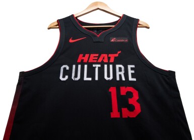 View full screen - View 1 of Lot 62. Bam Adebayo Miami Heat 2023-2024 In-Season Tournament Game Worn City Edition Jersey | Double-Double.
