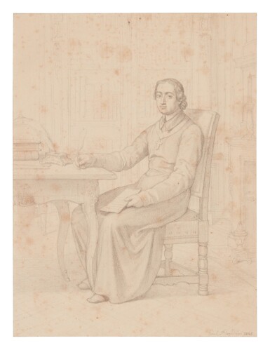 View full screen - View 1 of Lot 109. Portrait of Jean-Baptiste Massillon, Bishop of Clermont (1663-1742).