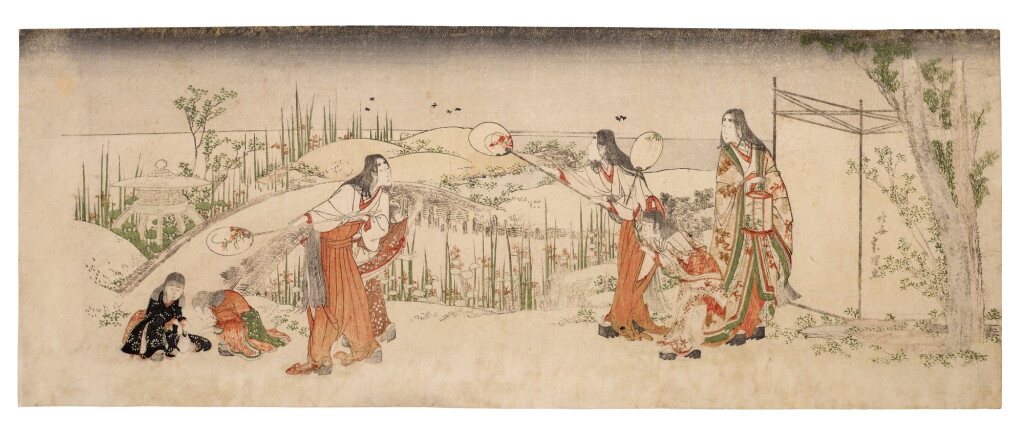 View full screen - View 1 of Lot 12. Katsushika Hokusai (1760-1849) | Catching fireflies (Hotaru gari) | Edo period, 19th century .