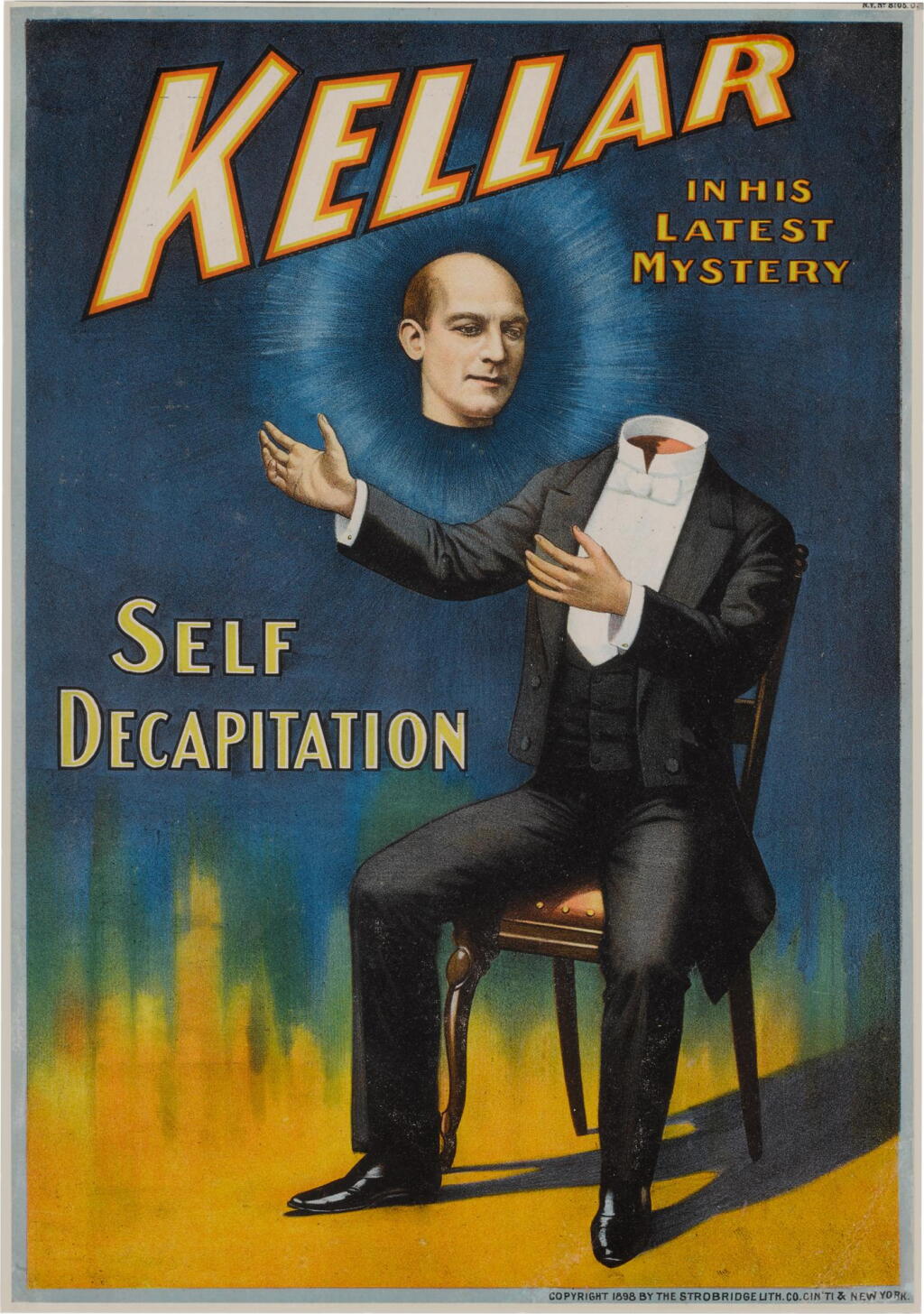 View full screen - View 1 of Lot 375. Kellar, Harry (Heinrich Keller) | Kellar loses his head.