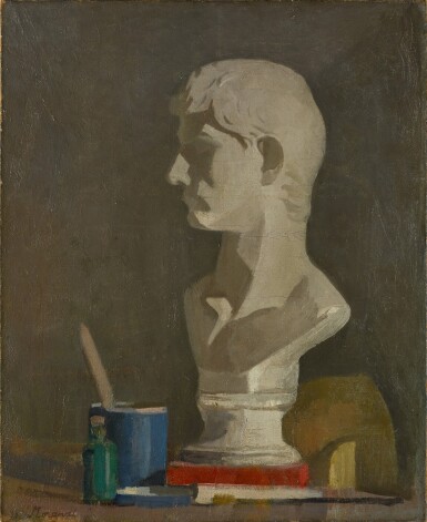 View full screen - View 1 of Lot 434. Natura morta con il busto di gesso (Still Life with Gesso Bust).