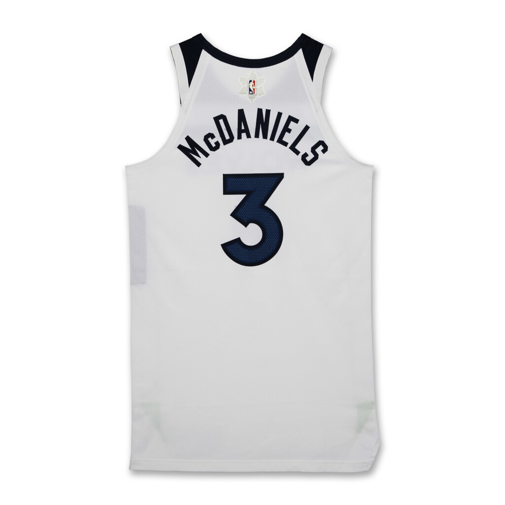 View full screen - View 1 of Lot 51. Jaden McDaniels ‘Christmas Day’ Minnesota Timberwolves 2024-2025 Game Worn Association Edition Jersey .