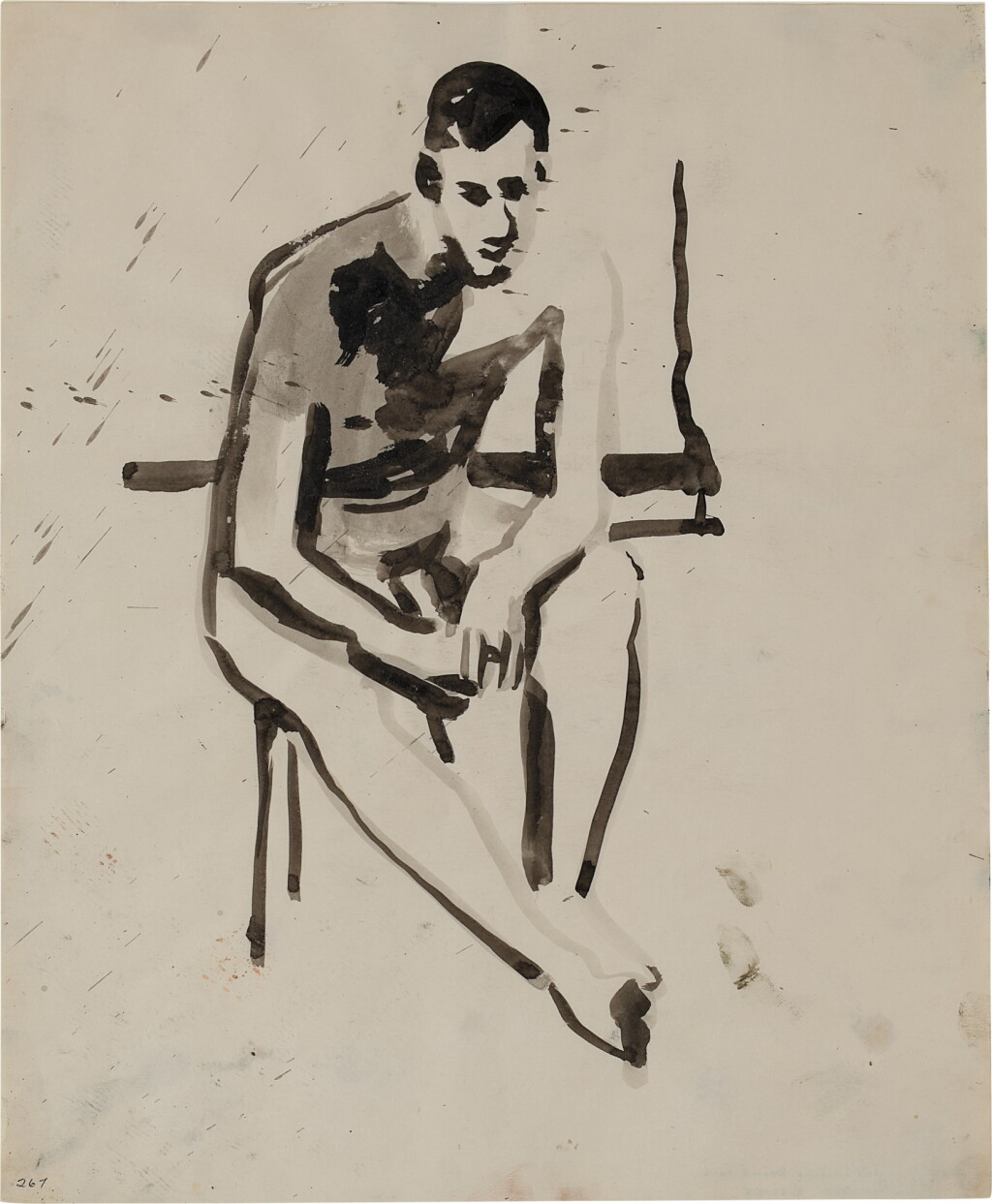 View full screen - View 1 of Lot 112. Untitled (Male Nude).