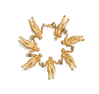 View full screen - View 1 of Lot 78. BRACELET BRONZE DORÉ | GILT BRONZE BRACELET.