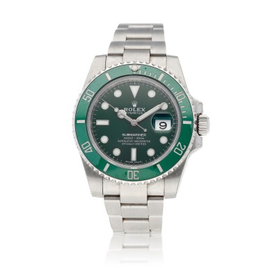 View full screen - View 1 of Lot 3. Celtic Glasgow 50th Anniversary 'Hulk' Submariner, Ref 116610LV Stainless steel wristwatch with date and bracelet Circa 2017.