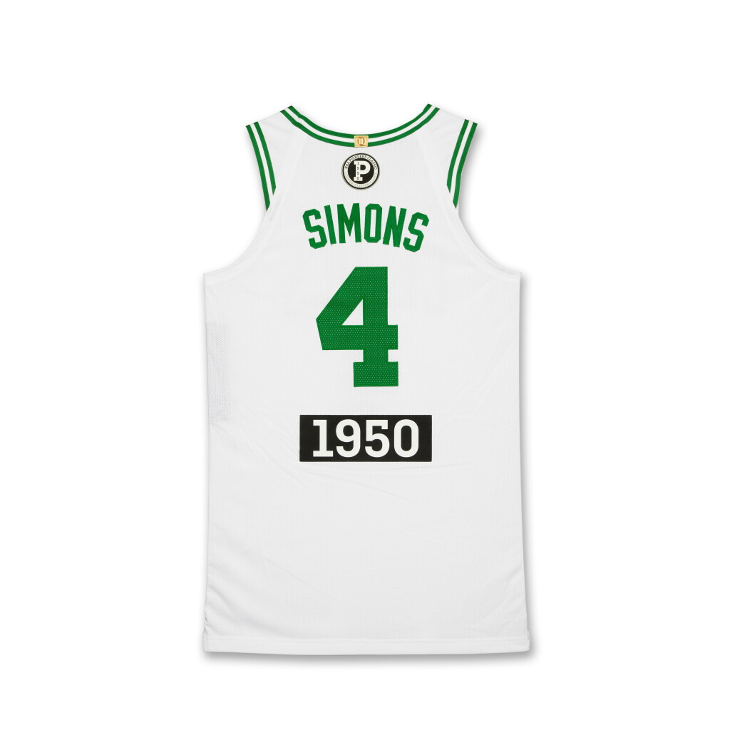 View full screen - View 1 of Lot 33. Anfernee Simons Boston Celtics 2025-2026 Game Worn NBA Pioneers Classic Association Edition Jersey.