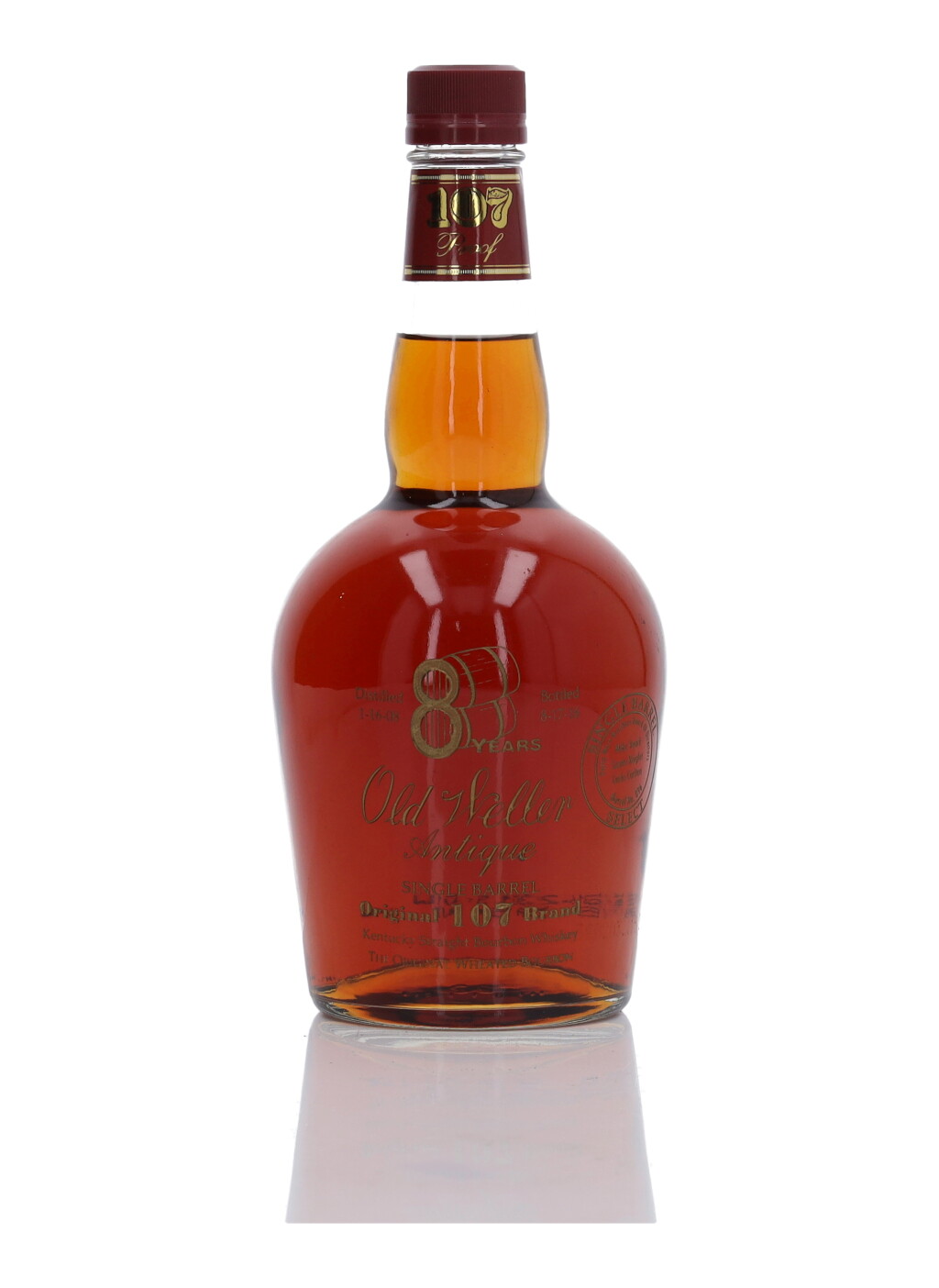 View full screen - View 1 of Lot 1262. Old Weller Antique 8 Year Old 107 Proof 2008 (1 Bottle 75cl).