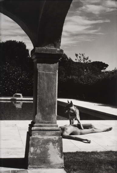 View full screen - View 1 of Lot 1030. Nude and Police Dog, St Tropez.