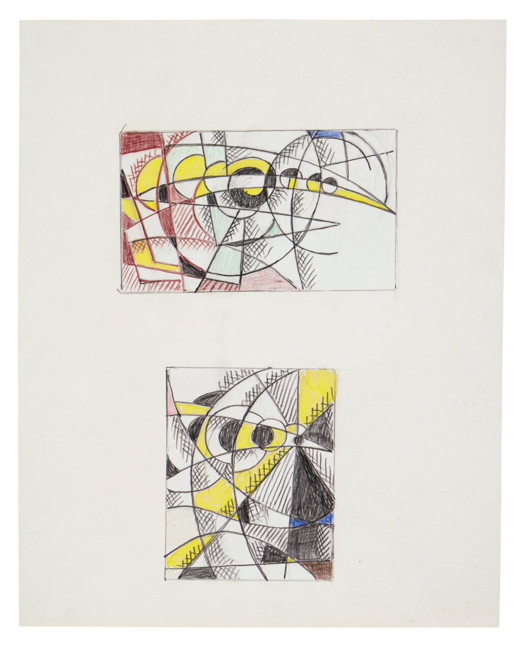 View full screen - View 1 of Lot 33. Eclipse of the Sun and Eclipse of the Sun II (Studies).