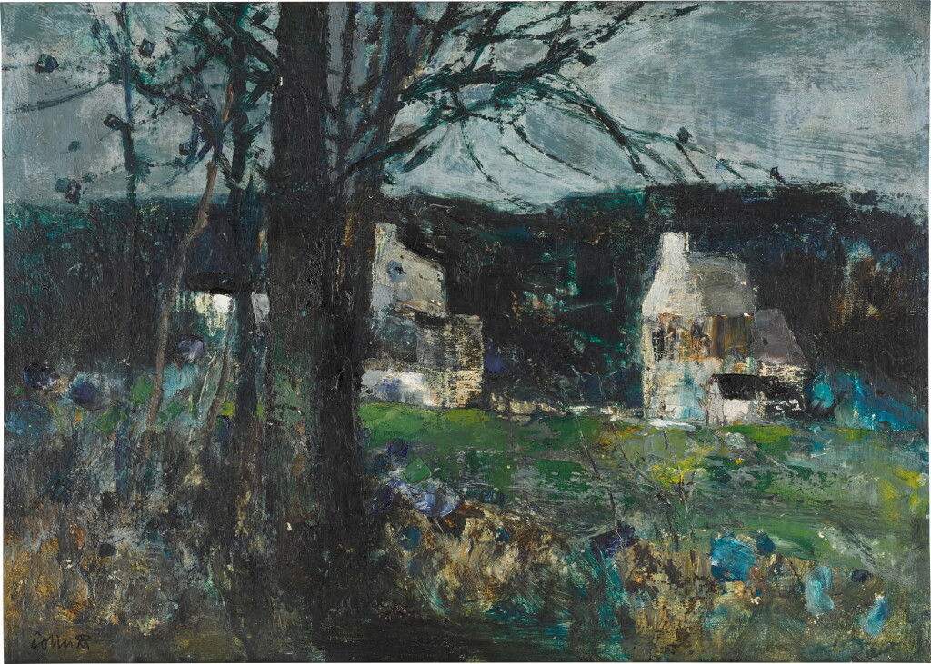 View full screen - View 1 of Lot 138. COLIN MIDDLETON, R.H.A. | WHITE HOUSES: BALLYWILLIAM.