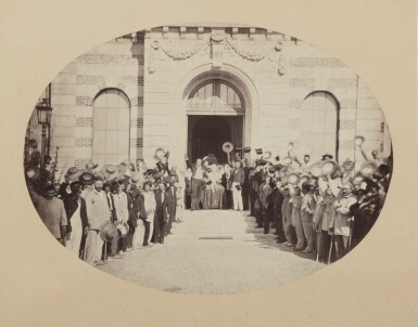 View full screen - View 1 of Lot 53. The Salute to the Emperor (Imperial Asylum at Vincennes, 15 August).